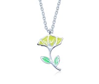 Lightly Flower Silver Necklace SPE-3366 (CO13+FL4)